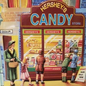 Vtg Canister Hershey's Village Series #1 🍬 Store